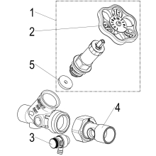 Schlösser Armaturen FREISTROMVENTIL, MIT ENTL. IN VSB AUSG, N.ST.SP, DN20, LOET22, DVGW