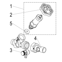 Schlösser Armaturen FREISTROMVENTIL, MIT ENTL. IN VSB AUSG, N.ST.SP, DN15, LOET15, DVGW
