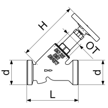 Schlösser Armaturen FREISTROMVENTIL, AUSSENGEW.KST O.ENTL, N.ST.SP, DN32, AG 2", DVGW