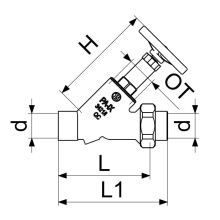 Schlösser Armaturen FREISTROMVENTIL, O.ENTLEERUNG AG.LOETV, N.ST.SP, DN50, LOET54, DVGW