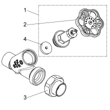 Schlösser Armaturen FREISTROMVENTIL, O.ENTLEERUNG AG.LOETV, N.ST.SP, DN32, LOET35, DVGW