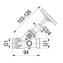 Schlösser Armaturen FREISTROMVENTIL, AUSSENG.MULTI M.ENTL, STEIG.SP, DN20, AG 1", DVGW