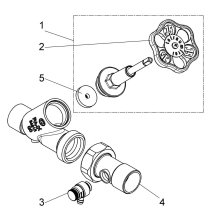 Schlösser Armaturen FREISTROMVENTIL, MIT ENTL. IN VSB AUSG, ST.SP, DN40, LOET42, DVGW