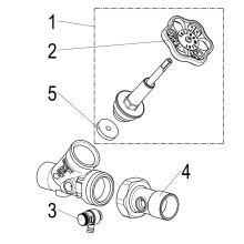 Schlösser Armaturen FREISTROMVENTIL, MIT ENTL. IN VSB AUSG, ST.SP, DN25, LOET28, DVGW
