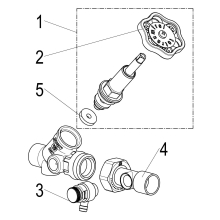 Schlösser Armaturen FREISTROMVENTIL, MIT ENTL. IN VSB AUSG, ST.SP, DN20, LOET18, DVGW