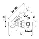 Schlösser Armaturen FREISTROMVENTIL, MIT ENTL. IN...