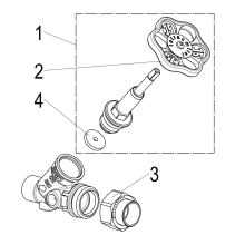 Schlösser Armaturen FREISTROMVENTIL, O. ENTLEERUNG AG.LOETV, ST.SP, DN20, LOET22, DVGW
