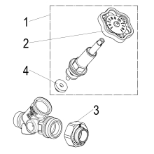Schlösser Armaturen FREISTROMVENTIL, O. ENTLEERUNG AG.LOETV, ST.SP, DN15, LOET15, DVGW