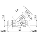 Schlösser Armaturen FREISTROMVENTIL, PRESSANSCHL.IG...