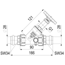 Schlösser Armaturen FREISTROMVENTIL, PRESSANSCHL.IG...