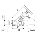 Schlösser Armaturen FREISTROMVENTIL, PRESSANSCHL.IG...