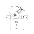 Schlösser Armaturen FREISTROMVENTIL M. VERSCHRAUB....
