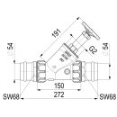 Schlösser Armaturen FREISTROMVENTIL, PRESSANSCHL.IG...
