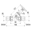 Schlösser Armaturen FREISTROMVENTIL, PRESSANSCHL.IG...