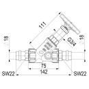 Schlösser Armaturen FREISTROMVENTIL, PRESSANSCHL.IG...