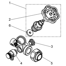 Schlösser Armaturen SCHRAEGSITZVENTIL, M.ENTLEERUNG LOETV.IM AUSG, ST.SP.DN25, LOET28