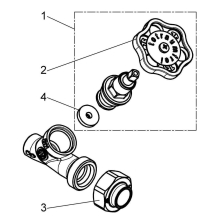 Schlösser Armaturen SCHRAEGSITZVENTIL, O.ENTLEERUNG LOETV.IM AUSG, ST.SP.DN10, LOET12