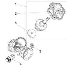 Schlösser Armaturen SCHRAEGSITZVENTIL, M.ENTLEERUNG STEIGENDE SPINDEL, DN32, IG 1 1/4"