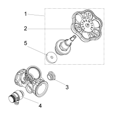 Schlösser Armaturen SCHRAEGSITZVENTIL, M.ENTLEERUNG STEIGENDE SPINDEL, DN20, IG 3/4"