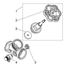 Schlösser Armaturen SCHRAEGSITZVENTIL, M.ENTLEERUNG STEIGENDE SPINDEL, DN10, IG 3/8"