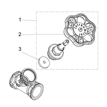 Schlösser Armaturen SCHRAEGSITZVENTIL, O.ENTLEERUNG STEIGENDE SPINDEL, DN20, IG 3/4"
