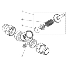 Schlösser Armaturen RUECKFLUSSVERHINDERER, O.ENTL. PRESS AG MULTI, DN50, PRESS 54, DVGW