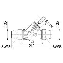 Schlösser Armaturen RUECKFLUSSVERHINDERER, O.ENTL. PRESS AG MULTI, DN32, PRESS 35, DVGW