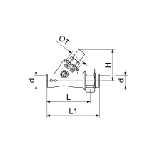 Schlösser Armaturen RUECKSCHLAGVENTIL, SCHRAEGSITZ AUSG.LOETVERSCHRAUB, DN40, LOET42