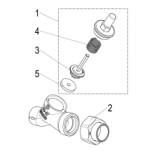 Schlösser Armaturen RUECKSCHLAGVENTIL, SCHRAEGSITZ AUSG.LOETVERSCHRAUB, DN20, LOET22