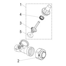 Schlösser Armaturen RUECKSCHLAGVENTIL, SCHRAEGSITZ AUSG.LOETVERSCHRAUB, DN15, LOET15