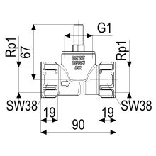 Schlösser Armaturen RUECKSCHLAGVENTIL, GERADSITZ MUFFENANSCHLUSS, DN25, G 1"