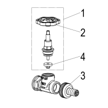 Schlösser Armaturen KESSELENTLEERVENTIL, DN15 EINGANG IG 1/2", AUSGANG SV 3/4"