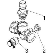Schlösser Armaturen DURCHGANGSVENTIL, MUFFENANSCHL. M.E, ST.SP, STECKSCHL, DN25, IG1"