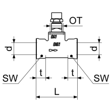 Schlösser Armaturen DURCHGANGSVENTIL, MUFFENANSCHL. O.E, ST.SP, STECKSCHL, DN25, IG 1"
