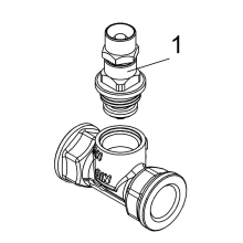 Schlösser Armaturen DURCHGANGSVENTIL, MUFFENANSCHL. O.E, ST.SP, STECKSCHL, DN25, IG 1"