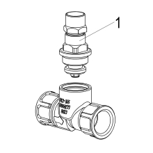 Schlösser Armaturen DURCHGANGSVENTIL, MUFFENANSCHL. O.E, ST.SP, STECKSCHL, DN15, IG1/2