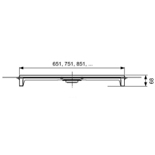 TECE M100 Duschrinne gerade 900mm inkl. Seal Dichtmanschette