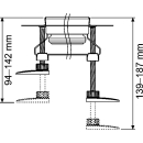 TECE M100 Montagefüße klein, 94 - 142mm Satz 4...