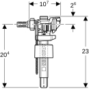GE Typ 383 Füllventil, WA seitlich 3/8", Nippel...