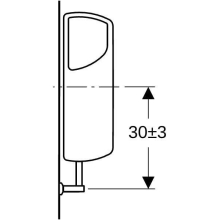 Geberit AP-Spülkasten AP140 mit Spül- Stopp-Spülung, tiefhängend, weiß-alpin