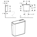 Geberit AP-SPK AP128, Spül-Stopp-Spülung WA...