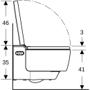 GE Geberit AquaClean Mera Comfort WC-Komplettanlage UP...