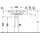 Duravit Waschtisch D-Code 2.0 WT 600x480mm, m.ÜL,m.HLB, HL 1 Weiß HG