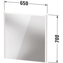 Duravit D-Code 2.0 Spiegel, m.LED Bel., 650x700x48, Weiß Matt