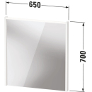 Duravit D-Code 2.0 Spiegel, m.LED Bel., 650x700x48,...