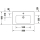 Duravit Waschtisch D-Code m. HLbank 1 HL mit ÜL 800x480mm weiß hg