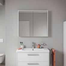 Duravit D-Code 2.0 SPS m.LED Bel., Türen 2, Steckd.1, 800x700x148,Weiß M.