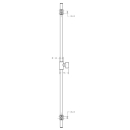 L100 Wandstange 1000 mm m Schlauch u Schieber 1,6m ru...