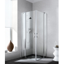Kermi M100 EPL Eck-Halbt. L 2-tlg P-Tür 120x200cm...