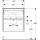 Geberit Renova Plan Set MWT mit US, 2 Schubl. 60x62,1x48cm, Eiche natur